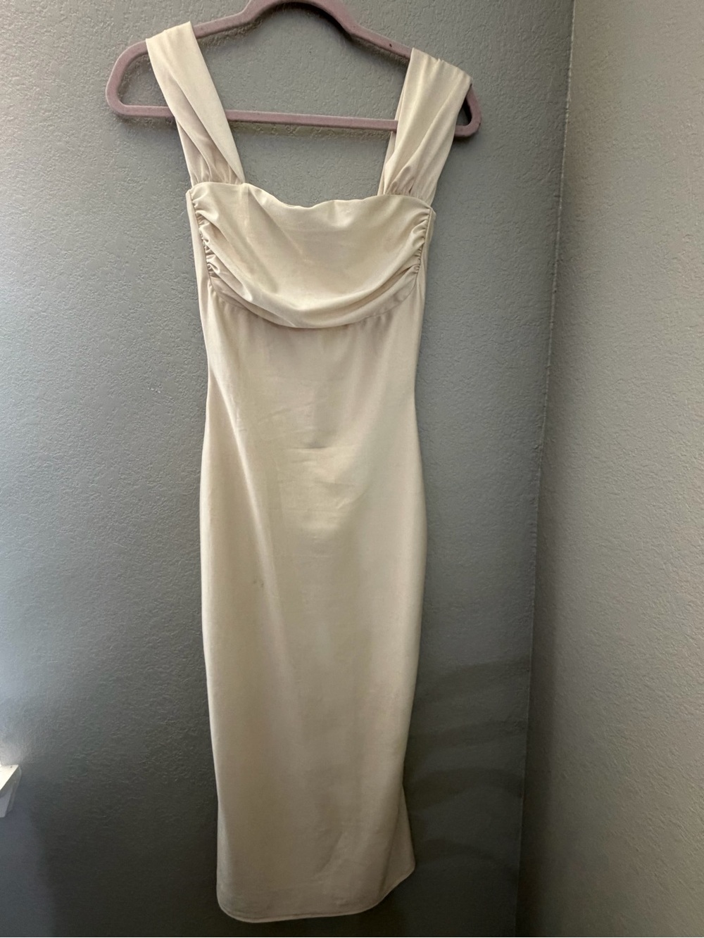 Windsor Cream Satin Top with Branded Tag